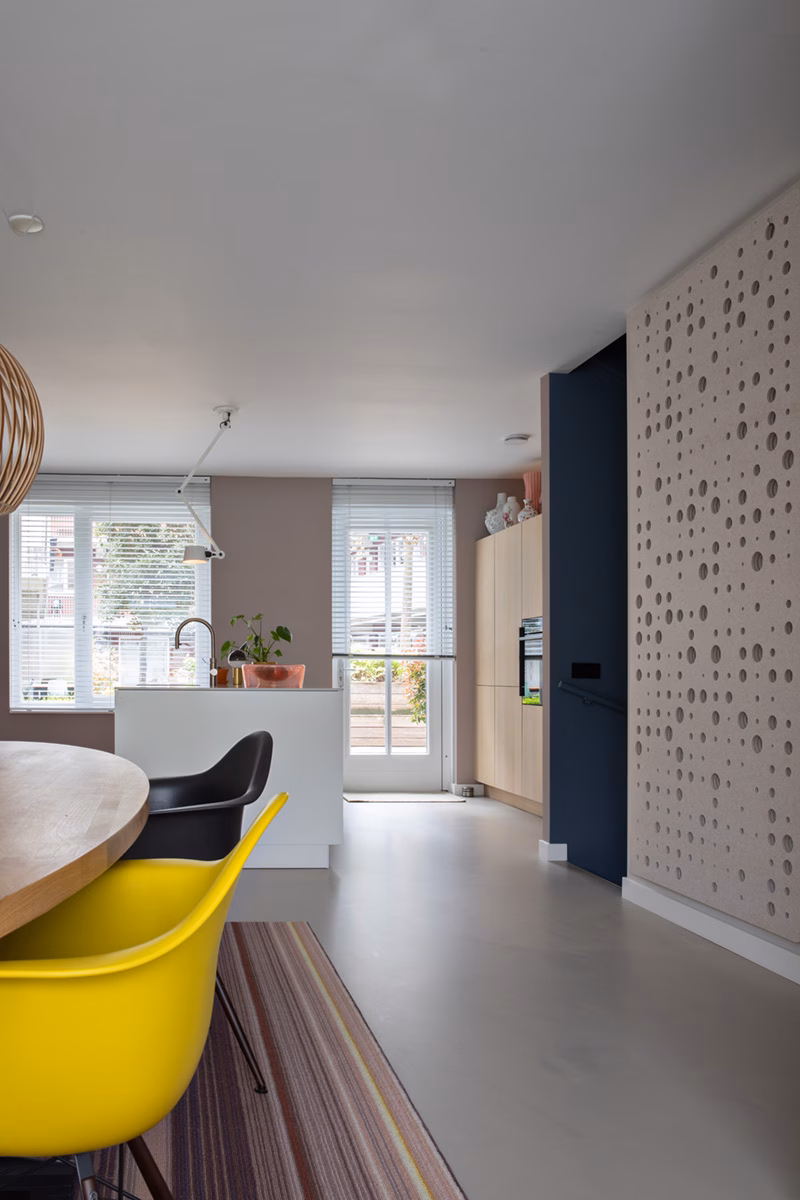 kleurrijk interieur voor bossche woning