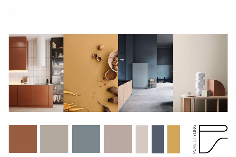 moodboard kleurrijk interieur